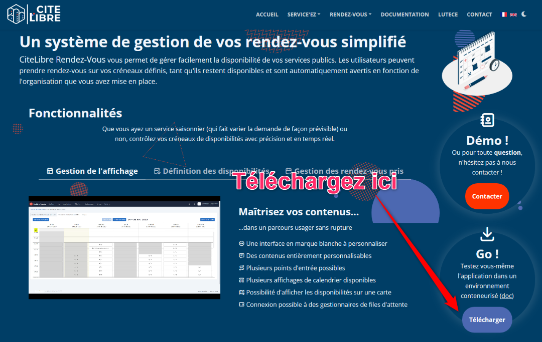 Cliquer sur Télécharger